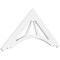 Ekena Millwork Pitch Stanford Architectural Grade PVC Gable Pediment, 36"W x 16 1/2"H x 1"P (11/12) GPP036X017X100STA - alternate 1
